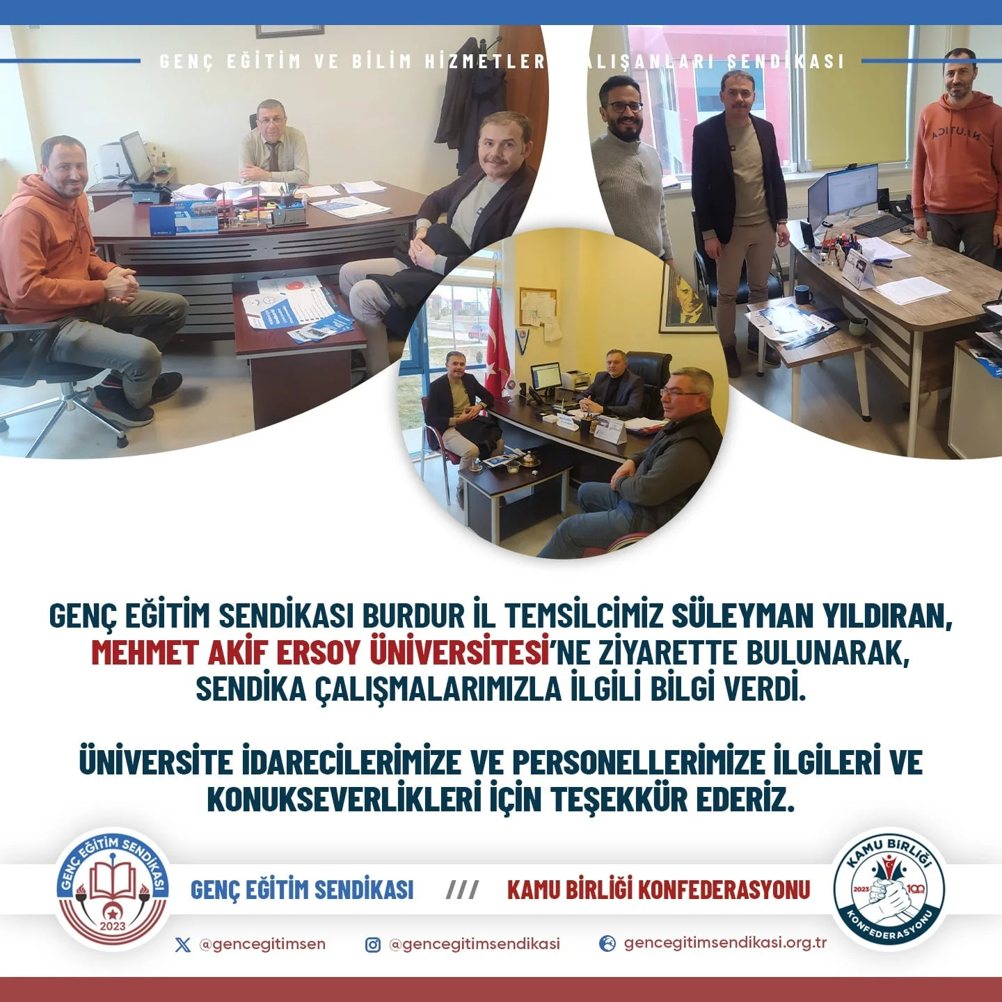 Mehmet Akif Ersoy Üniversitesi’ne Ziyaret