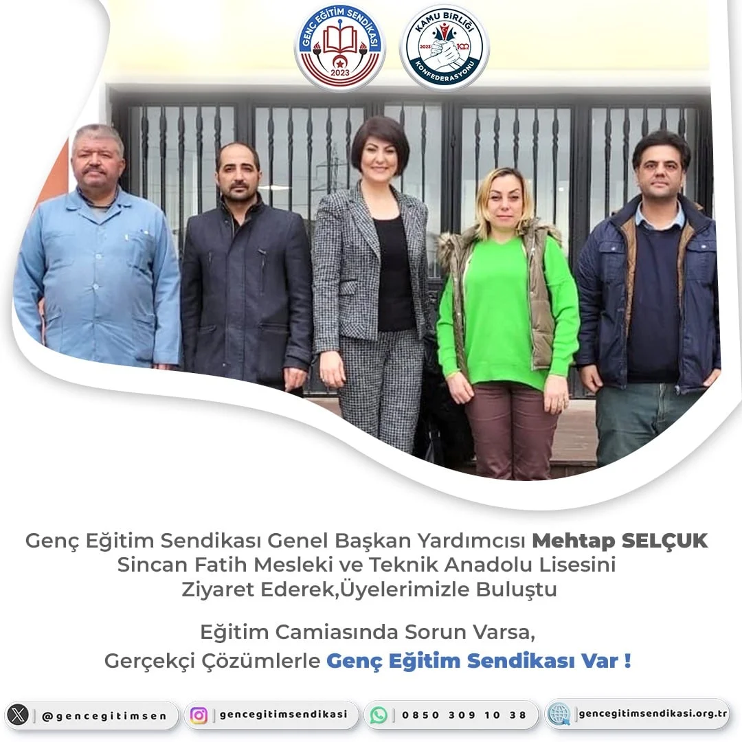 Sincan Fatih Mesleki ve Teknik Anadolu Lisesine Ziyaret