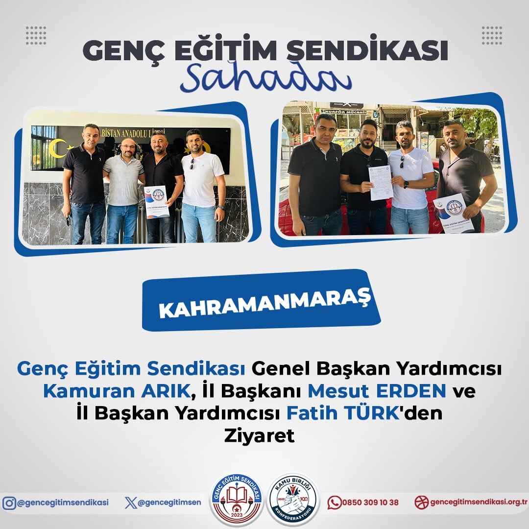 Her gün bir yerde, bir gün hep birlikte Genç Eğitim Sendikasında BULUŞACAĞIZ!